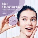 Rice Cleansing Bar | Crystal clear & Moist skin with fermented Korean rice water and natural lavender oil | vegan, sulfate-free, paraben-free (3.5 oz) Infinity Warehouse