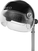 RED by Kiss 3000 Ceramic Stand Hood Dryer with Digital Timer, Adjustable Height, 360° Wheels, 3 Temp Settings, Quick Drying, Comfortable Hood, Ideal for Home & Salon Use Infinity Warehouse