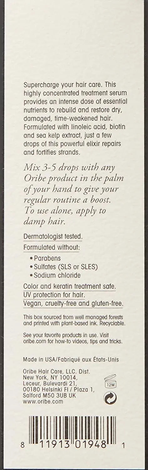 Oribe Power Drops Damage Repair Booster with 2% Linoleic Acid Beauty Coquette