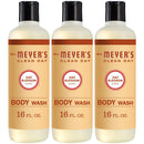 Mrs. Meyer's Clean Day Moisturizing Body Wash for Women and Men, Cruelty Free and Biodegradable Shower Gel Formula Made with Essential Oils, Oat Blossom Scent, 16 oz Bottle, Pack of 3 MRS. MEYER'S CLEAN DAY