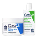 CeraVe Moisturizing Cream and Hydrating Face Wash Trial Combo | 12oz Cream + 3oz Travel Size Cleanser CeraVe Store