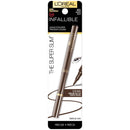 L'Oreal Paris Makeup Infallible Super Slim Long-Lasting Liquid Eyeliner, Ultra-Fine Felt Tip, Quick Drying Formula, Glides on Smoothly, Brown, Pack of 1 L'Oréal Paris