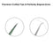 Tweezers for Eyelash Extension - Long 45° Angular Tip Tweezers - Hand Crafted Surgical Stainless Steel Precision Tweezers (Metallic light Green Powder Coated) metaleks