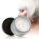 Natural Hair Wax Color Styling Cream Mud, Adofect Natural Hairstyle Dye Pomade, Temporary Hairstyle Cream 4.23 oz, Hairstyle Wax for Men, Women, Halloween, Party, Cosplay, White Adofect