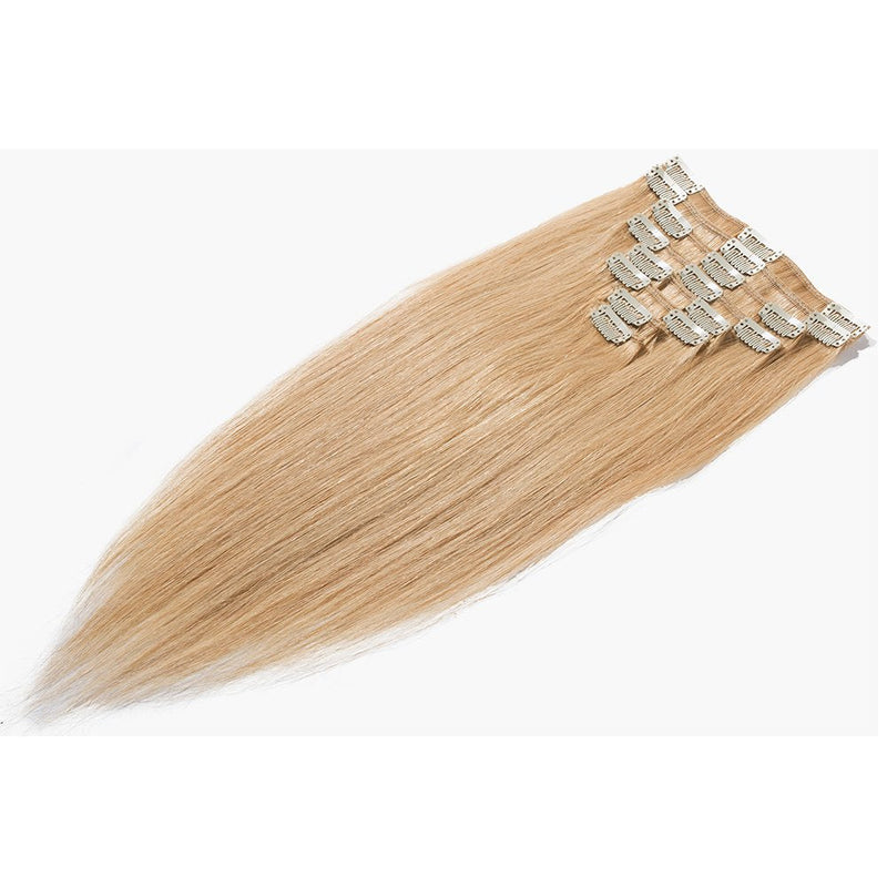 Clip in 100% Remy Human Hair Extensions 8"-24" Full Head 8pcs 18clips Long Soft Silky Straight for Women Fashion Beauty 20"/20 inch 105g