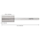 USA PANA Professional 3/32" Shank Size - Crystal Top Small or Large Barrel Carbide Bit - Nail Drill Bit for Dremel Machine (Gold, Silver - 4XC to Extra Fine Grit) (Large Barrel, Extra Fine, Silver) PANA