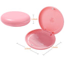 [2 Pack] Retainer Case, Solid Orthodontic Retainer Case-PINK ZIZNBA Store