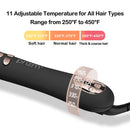 Prizm 1 Inch Wavy Professional Rotating Curling Iron, Nano Titanium Auto Spin Curling Wand Hair Curler with 11 Adjustable Temps 250°F to 450°F, Anti-Scald & Dual Voltage Prizm