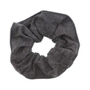 12 Pack Solid Hair Ties Scrunchies (Dark Heather Grey) Motique Accessories