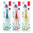 RADIUS Totz Toothbrush Extra Soft Brush BPA Free & ADA Accepted Designed for Delicate Teeth & Gums for Children 18 Months & Up - Blue Coral Yellow - Pack of 3 RADIUS