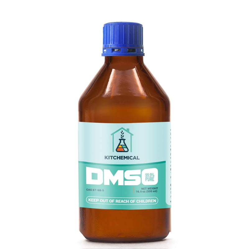 99.9% Pure DMSO in a Glass Bottle, Pure Liquid Dimethyl Sulfoxide 16.9 OZ, Non-Diluted, Low Odor Infinity Warehouse