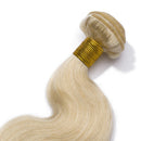 #60 Platinum Blonde Human Hair 3 Bundles 300g Body Wave Unprocessed Brazilian Virgin Human Hair Sew in Extensions for Women Wavy Curly Hair Weave 20"