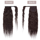 22 Inches Wrap Around Human Hair Ponytail Extensions 100% Remy Human Hair Long Corn Wave Curly With Comb Clip in One Piece Pony Tail Extensions For Girl Lady Women