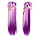 Cosmetology Doll Head Synthetic Fiber Hair Mannequin Head Hair Styling Training Head Manikin Hairdressing Training Model for Practice With Free Clamp FABA