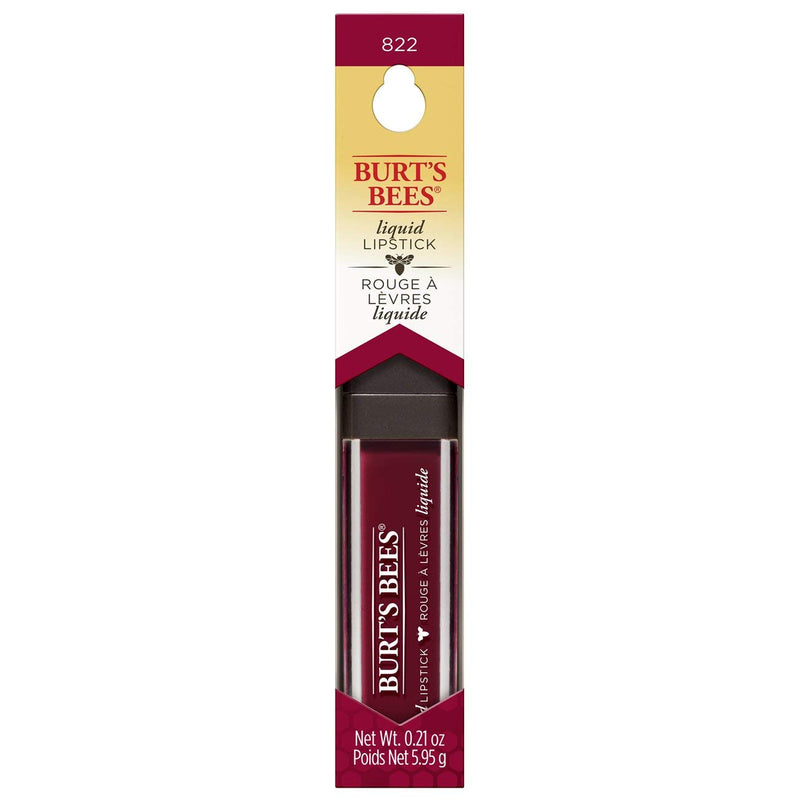 Burt's Bees 100% Natural Moisturizing Liquid Lipstick, Garnet Glacier - 1 Tube Burt's Bees