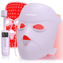Medisana 3D Red Light Therapy Mask for Face, 336 LEDs Light Therapy Mask with 3 Modes - NIR 830nm, Red 630nm, Blue 415nm - Cordless & Rechargeable LED Face Mask for Home, Skincare Gifts for Women Mom Infinity Warehouse