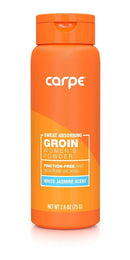 Carpe No-Sweat Groin Powder (For Women)  - Designed for Maximum Sweat Absorption - Mess and Friction Free, Stop Chafing Carpe