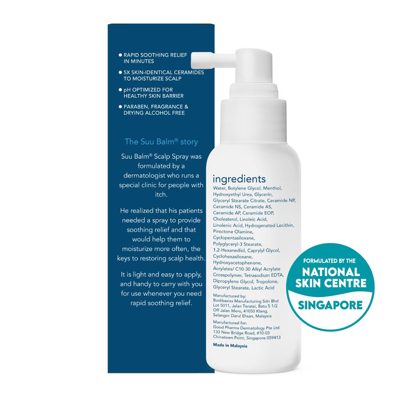 Rapid Itch Relief Anti-Dandruff Scalp Spray Moisturizer, Cooling Itchy Scalp Treatment for Dry Flaky Sensitive & Psoriasis Scalp, Derm-Formulated with Menthol & 5 Ceramides,1.35 fl oz Infinity Warehouse