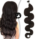 Moresoo 22 Inch Wavy Pre Bonded Hair I Tip Hair Extensions Human Hair Keratin Glue Hair Extensions Remy Hair Color