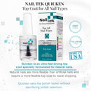 Nail Tek Quicken, Fast Drying Top Coat for All Nail Types, 0.5 oz, 1-Pack Nail Tek