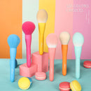 TEXAMO Makeup Brush Set for Powder, Contour, Blush, Highlighter, Eyeshadow, Eyebrow, Concealer, Blending, Premium Synthetic Makeup Brush with Pouch Set of 8, Blue TEXAMO