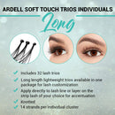 Ardell False Eyelashes Soft Touch Trios Individuals Long Black 4 Pack Ardell