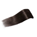Hairro Clip in Hair Extensions 100% Human Hair 18 Inch Thin Long Straight Human Hair Clip on Hairpieces Dark Brown 70g Machine Weft 8pcs 18 Clips for Women