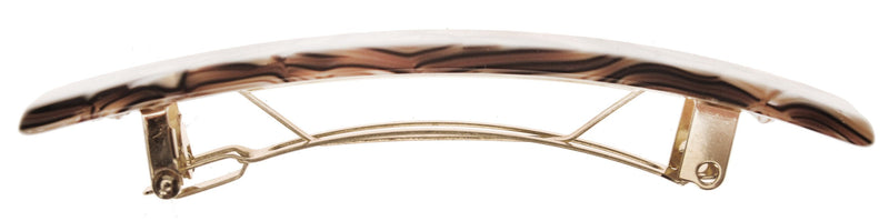 France Luxe Luxury Rectangle Barrette, Onyx - Classic French Design for Everyday Wear France Luxe