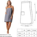 Quick Dry, Lightweight Waffle Spa/Bath Wrap with Adjustable Closure & Elastic Top Robe Direct