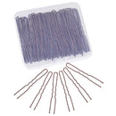 Hair Pins for Buns, IKOCO 80pcs U Shaped Hair Pins Brown Hair Bun Pins for Women Girls with Storage Box (2.4 Inch） IKOCO