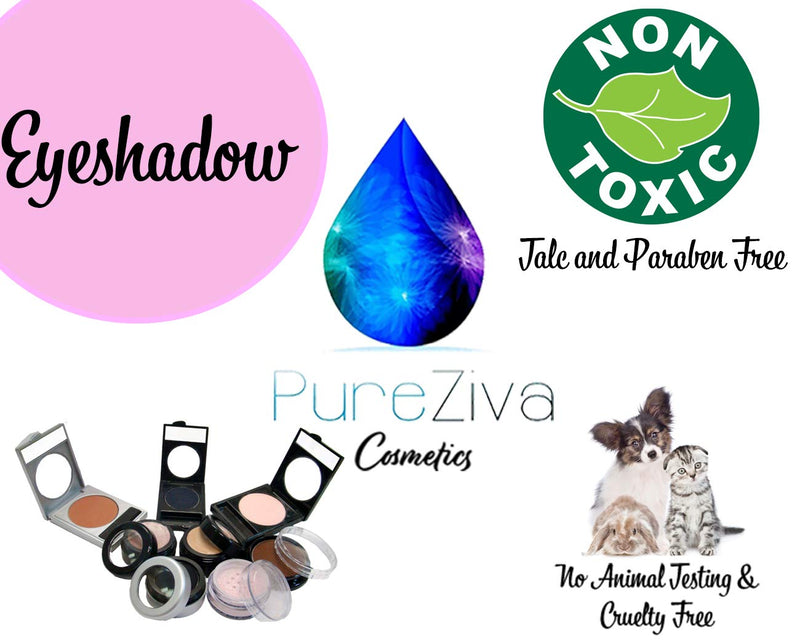 Black Matte Opaque Smokey Eye Onyx Midnight Zero Jet Black Pressed Powder Eye Shadow Eyeshadow Talc & Paraben Free Vegan No Animal Testing & Cruelty Free Pure Ziva