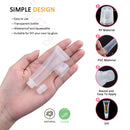 AMORIX 50PCS Empty Lip Gloss Tubes 10ml Clear 6PCS Pink Lip Gloss Containers Lip Balm Tubes Cute Lipgloss Supplies Squeeze Tubes Kit with 3 x 20ml Syringes 5pcs Organza Bags for DIY Lip Gloss Base AMORIX
