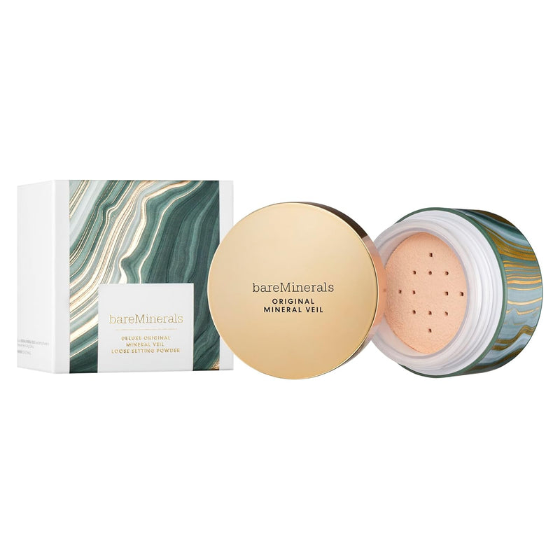 bareMinerals Mineral Veil Translucent Loose Setting Powder, Weightless Blurring, Baking & Finishing Face Powder, Pore Minimizer, Extends Makeup Wear, Talc-Free, Vegan Infinity Warehouse