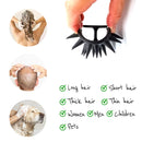 (2 Pack) Hair Shampoo Brush Head Scalp Massager Scrubber, Mold-free One-piece Solid Silicone, for Healthy Hair Growth Dry Scalp Dandruff, Adults Children Thick/thin Hair or Dogs Cats, WAKISAKI (Black) WAKISAKI
