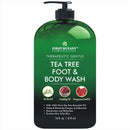 100% Natural Tea Tree Body Wash & Foot Wash - Fights with Corns, Calluses, Dandruff & Warts, Nail Issues, Athletes Foot, Ringworms, Acne treatment, Eczema & Body Odor, Jock Itch - 16 fl oz with dispenser pump First Botany Store
