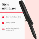 REVLON SmoothStay Coconut Oil Infused Hair Curling Iron - Barrel Curling Iron 1 ½ Inch for Loose Curls, Shinier, Visibly Smoother Hair (1 ½ in) Infinity Warehouse