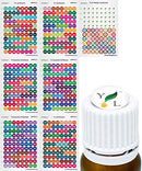 Young Living Essential Oil Labels Bottle Cap Stickers For YL EO Bottles, 7 Sheets 616 Lid Stickers For Aromatherapy Containers by Got Oil Supplies Discount Manufacturing & Distributing