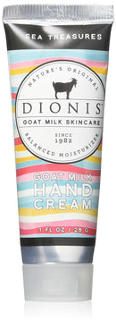 Dionis - Goat Milk Skincare Sea Treasures Scented Hand Cream (1 oz) - Made in the USA - Cruelty-free and Paraben-free Dionis