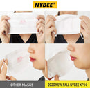 [Pack of 10-BLACK] NYBEE KF94 Mask Made in Korea for Adult, 4 Layer, Breathable, Lightweight, Comfortable Earloops, NYBEE