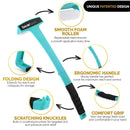 Bearback Lotion Applicator for Back & Body. Premium Quality Long Handled Folding Lotion Roller. American Owned Small Business (Teal) bearback Store