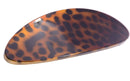 Parcelona French Oval Leopard Tortoise Shell Large 4" Celluloid Automatic Hair Clip Hair Barrette - (Leopard Tortoise Shell) Parcelona