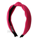 Hot Pink 1 Inch Fabric Turban Knot Headband Motique Accessories Store