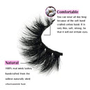 GOO GOO Mink Lashes 16mm Bushy Siberian Mink Fur False Eyelashes Hand Made Strips Real 3D Mink Eyelashes Natural Soft Curl Fake Eyelashes Reusable Make Up Eyelahses 1 Pair GOO GOO