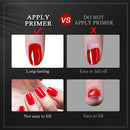 Morovan Nail Primer and Dehydrator for Acrylic Nails, Professional No Burn Fast Air Dry Nail Prep Dehydrator and X-Strength Primer Superior Protein Bonding, Acrylic Powder Application Morovan