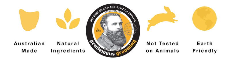 Professor Fuzzworthy Men’s Essential Beard Care Grooming Kit - Beard Shampoo & Boar Bristle Beard Brush - Best Travel Gift Set | 100% Natural & Zero Waste | Organic Ingredients Sulfate & Paraban Free Beauty and the Bees
