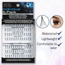 Ardell False Eyelashes Knot-Free Individuals Long Black, 6-Pack (contains 6 packs of lash trays with 56 Individual Lashes each) Ardell