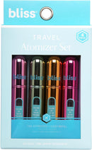 Bliss Atomizer Spray Bottle Set, 4 Pack, TSA-Approved, Leak Proof Infinity Warehouse