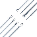 NIUTA Blackhead Remover Comedone Extractor Acne Needle Nose Facial Cleaning Tool Kit, Silver, 1 Count (Pack of 4) NIUTA