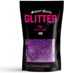 TWISTED ENVY Purple Holographic Ultra Fine Premium Glitter 100g / 3.5oz Multi Purpose Craft Paper Glass Decorations DIY Project TWISTED ENVY Store