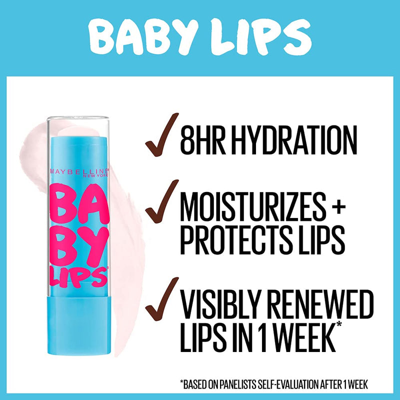 Maybelline Baby Lips Moisturizing Lip Balm Quenched, 0.15 Ounce Maybelline New York